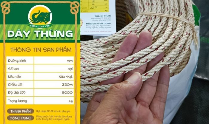 Dây thừng PP hiệu CON VOI