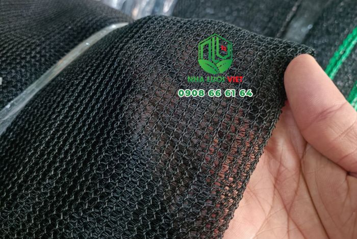 Đặc điểm của Lưới dệt kim mono, sợi tròn có màu đen